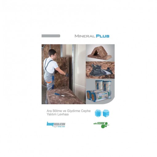 Knauf Ara Bölme Levhası Mineral Plus  5 cm X 60 cm  X  120 CM  (20 ADET)